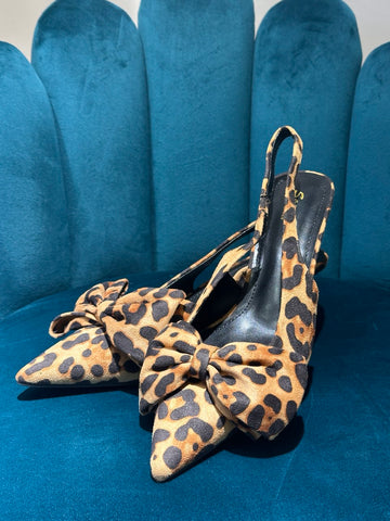 DECOLLETE' FIOCCO LEOPARDATO