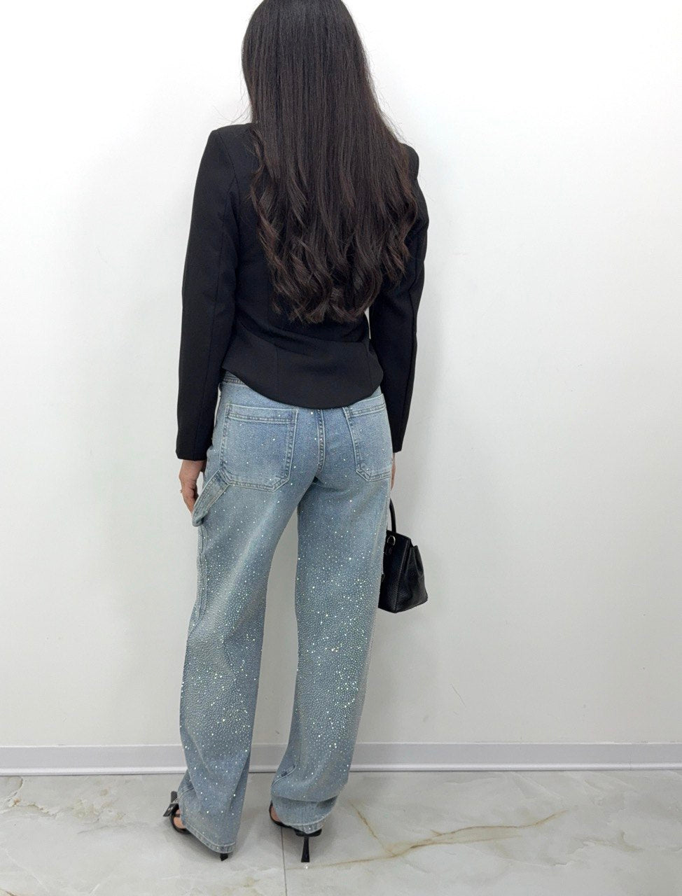JEANS BALLOON STRASS