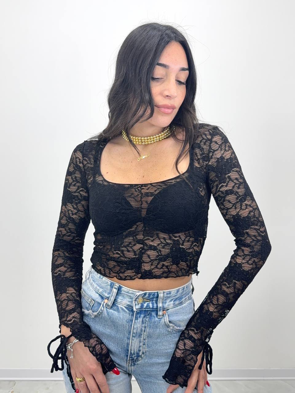 MAGLIA DESI IN PIZZO