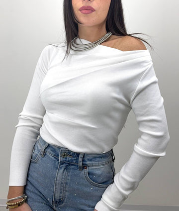 T-SHIRT PIEGHETTA