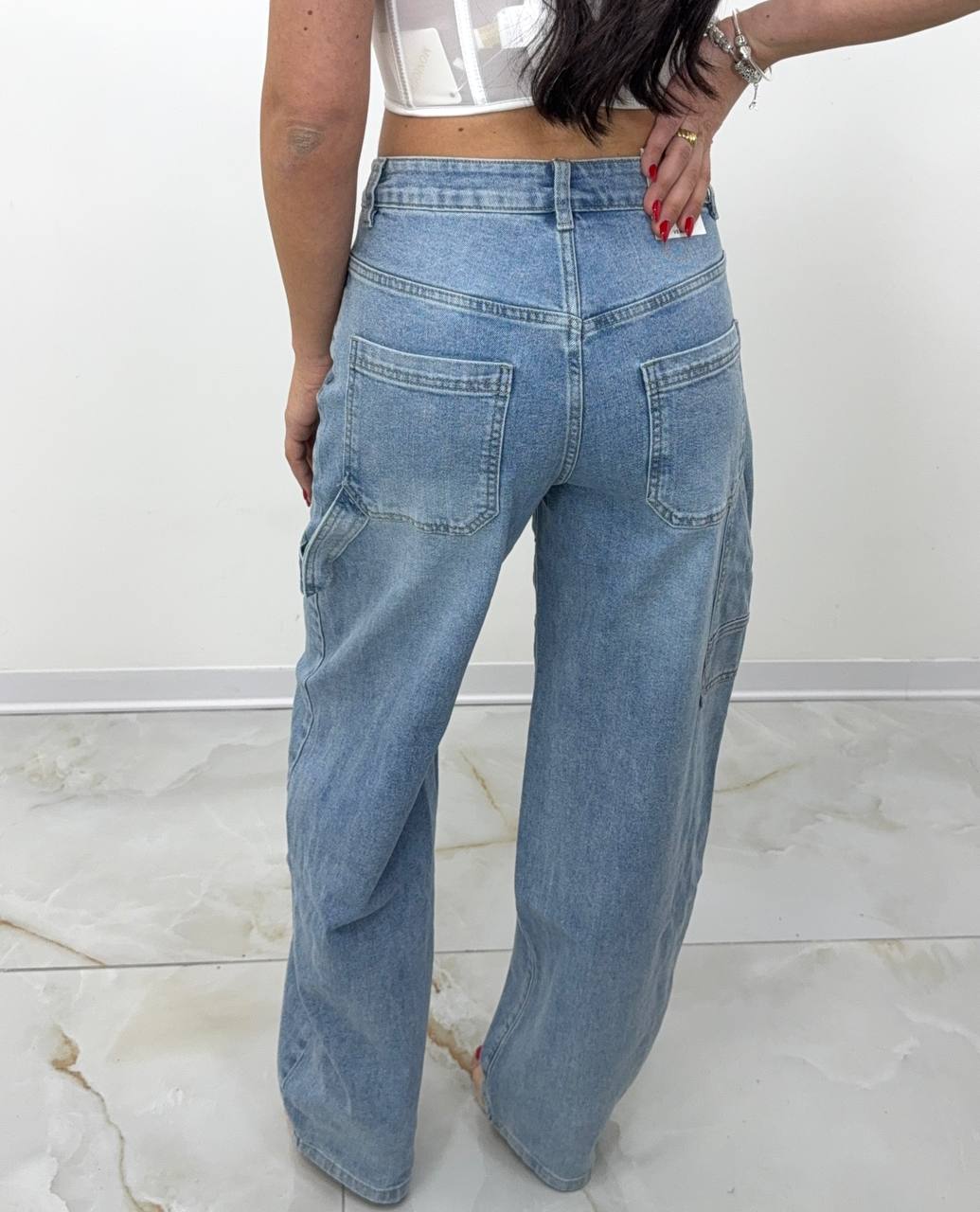 JEANS BALLOON LAVAGGIO CHIARO